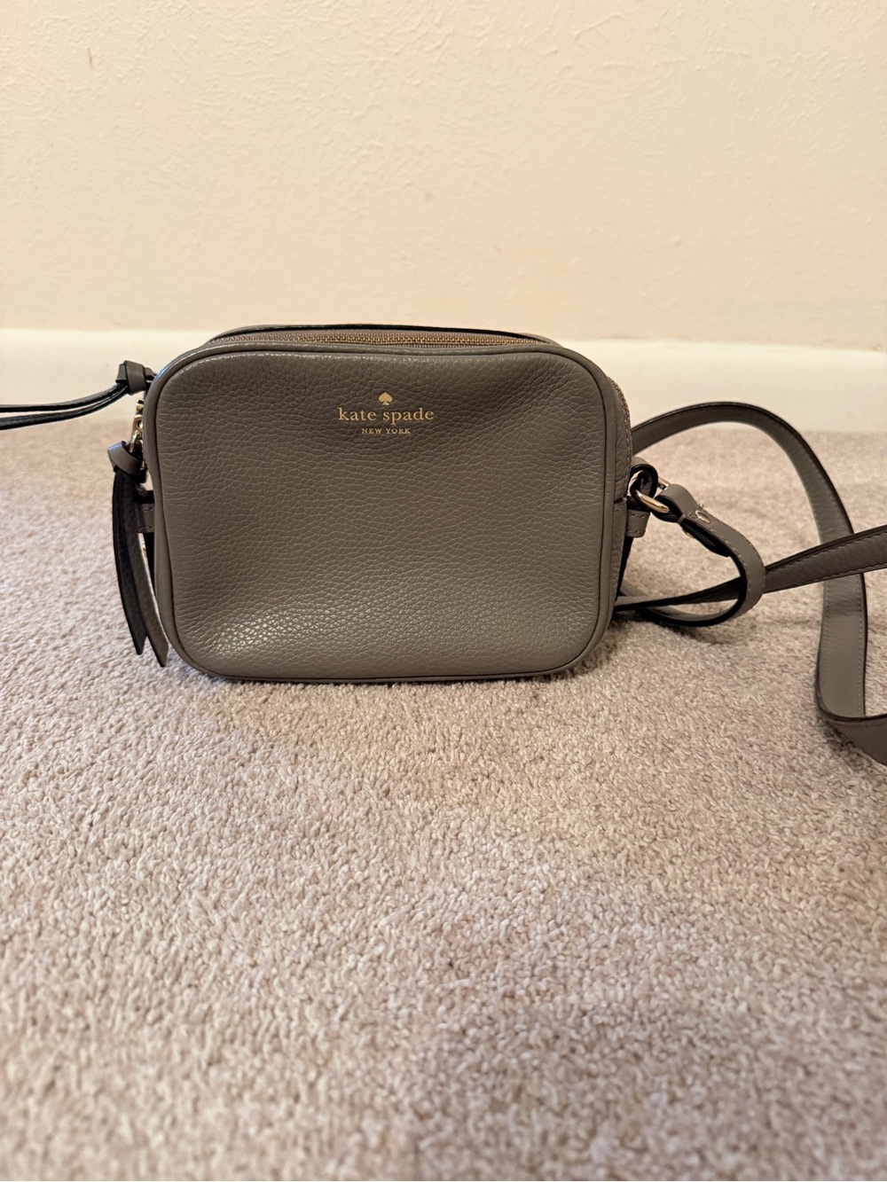 Kate Spade Gray Crossbody Camera Bag – Like New